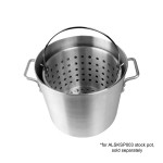 Thunder Group ALSKBK008 Steamer Baskets, 50qt, Aluminum, Perforated, Handle, 14-1/2(w) x 14-1/2(d) x 12-5/8(h) inch