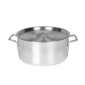 Thunder Group ALSKBP003 Brazier Pot with Cover, 14qt, Aluminum, 14-1/4(w) x 14-1/4(d) x 5-1/2(h) inch, NSF Listed
