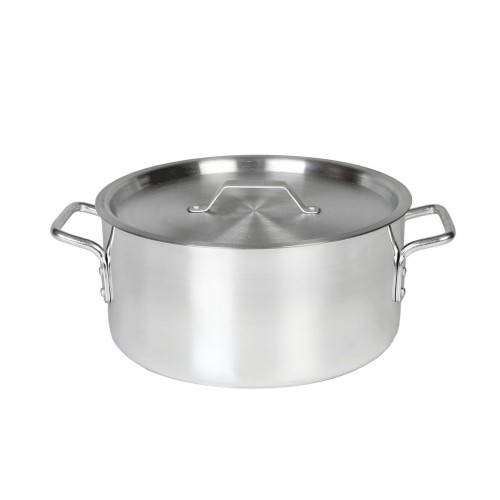 Thunder Group ALSKBP003 Brazier Pot with Cover, 14qt, Aluminum, 14-1/4(w) x 14-1/4(d) x 5-1/2(h) inch, NSF Listed