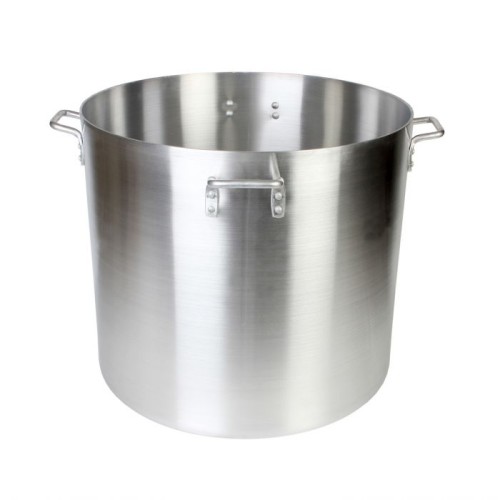 Thunder Group ALSKSP014 Commercial Stock Pots, 160qt, Aluminum, 6mm Thickness, 24-1/8(w) x 24-1/8(d) x 21-3/4(h) inch, NSF Listed