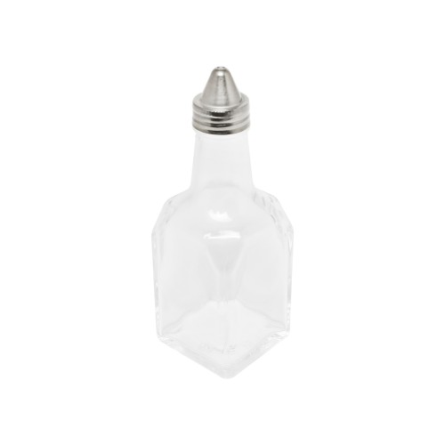 Thunder Group GLTWOC006 Oil and Vinegar Cruet Bottle, 6oz, Square, Glass, 2-1/8(w) x 2-1/8(d) x 5-7/8(h) inch – 1 dozen