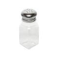 Thunder Group GLTWSS002 Salt/Pepper Shakers, 2oz, Square, Glass, Perforated Mushroom Cap, 1-4/7(w) x 1-4/7(d) x 4(h) inch – 1 dozen