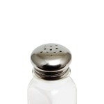 Thunder Group GLTWSS002 Salt/Pepper Shakers, 2oz, Square, Glass, Perforated Mushroom Cap, 1-4/7(w) x 1-4/7(d) x 4(h) inch – 1 dozen