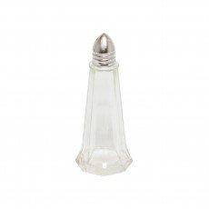 Thunder Group GLTWTS001 Salt/Pepper Shakers, 1oz, Glass, Tower Style, Stainless Steel Top, 1-7/8(w) x 1-7/8(d) x 4-1/4(h) inch – 1 dozen