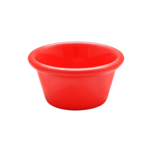 Thunder Group ML536RD1 Smooth Ramekin, 2-1/2oz, Orange, Melamine, 2-7/8(w) x 2-7/8(d) x 1-3/8(h) inch, NSF Listed – 1 dozen