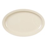 Thunder Group NS515T Nustone Platters, Oval, Narrow Rim, Tan Color, Melamine, 13-1/4(w) x 9-5/8(d) x 1-1/8(h) inch, NSF Listed – 1 dozen