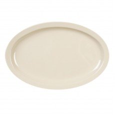 Thunder Group NS515T Nustone Platters, Oval, Narrow Rim, Tan Color, Melamine, 13-1/4(w) x 9-5/8(d) x 1-1/8(h) inch, NSF Listed – 1 dozen