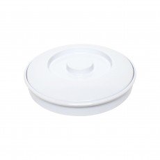 Thunder Group NS608W Nustone Tortilla Server w/ Cover, White Color, Melamine, 8-1/4(w) x 8-1/4(d) x 1-1/4(h) inch, NSF Listed – 1 dozen