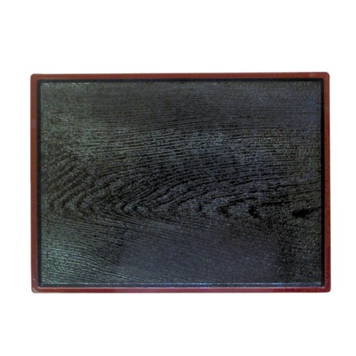 Thunder Group PLA016 Serving Trays, Black/ Red  Color, Lacquer, 15-1/2(w) x 11-1/2(d) x 1(h) inch