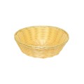 Thunder Group PLBB825 Baskets, Round, Woven Plastic,Tan Color, 8(w) x 8(d) x 2-1/4(h) inc – 1 dozen