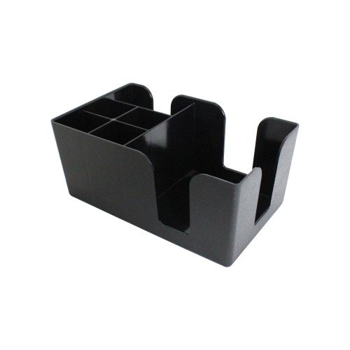 Thunder Group PLBC006 Caddy, (6)Compartment(s), Black Color, ABS Plastic, 10(w) x 6(d) x 13(h) inch