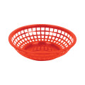 Thunder Group PLBK008R Baskets, Round, Red Color, Polypropylene Plastic, 8(w) x 8(d)x 2(h) inch – 1 dozen