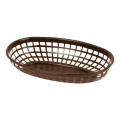 Thunder Group PLBK938B Baskets, Oval, Brown Color, Polypropylene Plastic, 9-3/8(w) x 5-5/8(d) x 1-7/82(h) inch – 1 dozen