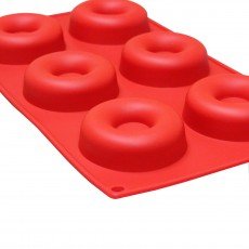 Thunder Group PLBM007S Savarin Baking Mold, 2.1oz, (6)Cavities, High Heat Silicone, Non-Stick