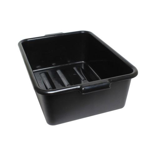 Thunder Group PLBT007B Bus Box, Black, HDPE Plastic, 20-1/2(w) x 15-1/2(d) x 7(h) inch, NSF Listed