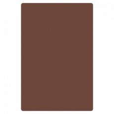 Thunder Group PLCB241805BR Heavy Duty Cutting Board, Brown Color, Polyethylene Plastic, Non-Skid, 24(w) x 18(d) x 1/2(h) inch, NSF Listed