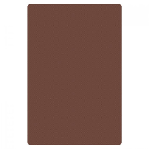 Thunder Group PLCB241805BR Heavy Duty Cutting Board, Brown Color, Polyethylene Plastic, Non-Skid, 24(w) x 18(d) x 1/2(h) inch, NSF Listed