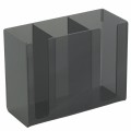 Thunder Group PLCH001-B Chopstick & Flatware Holders, Black Color, Acrylic, 7-7/8(w) x 3-1/8(d) x 6(h) inch