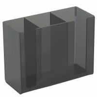 Thunder Group PLCH001-B Chopstick & Flatware Holders, Black Color, Acrylic, 7-7/8(w) x 3-1/8(d) x 6(h) inch