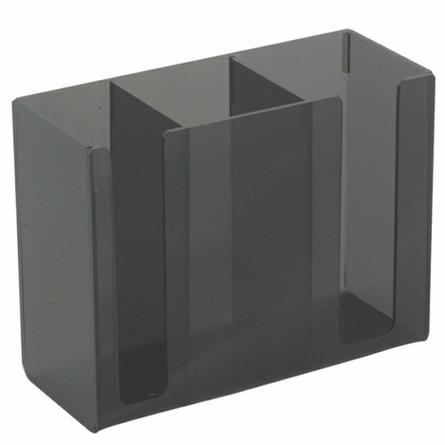 Thunder Group PLCH001-B Chopstick & Flatware Holders, Black Color, Acrylic, 7-7/8(w) x 3-1/8(d) x 6(h) inch