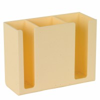 Thunder Group PLCH001-I Chopstick & Flatware Holders, Ivory Color, Acrylic, 7-7/8(w) x 3-1/8(d) x 6(h) inch