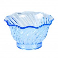 Thunder Group PLDS005B Ice Cream Sundae Desert Bowl, 5oz, Blue Plastic, 3-3/4(w) x 3-3/4(d) x 2-1/5(h) inch – 1 dozen