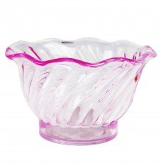 Thunder Group PLDS005C  Ice Cream Sundae Desert Bowl, 5oz, Purple Plastic, 3-3/4(w) x 3-3/4(d) x 2-1/5(h) inch – 1 dozen