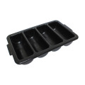 Thunder Group PLFCCB001B Cutlery Box, (4)Compartment(s), Black Color, Plastic, 22-1/4(w) x 13(d) x 4(h) inch, NSF Listed