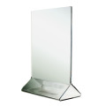 Thunder Group PLMH002 Table Card Holders, Clear, Acrylic, 2mm Thickness, 4(w) x 6(h) inch