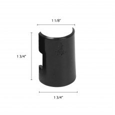 Thunder Group PLRPSS Shelf Clips, Black, Plastic, Split Sleeve, 1-1/5(w) x 1-1/5(d) x 1-2/3(h) inch – 4 pairs