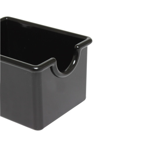 Thunder Group PLSP032BK Sugar Packet Holder, Black, Plastic, 3-1/2(w) x 2-1/2(d) x 2(h) inch – 1 dozen
