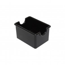 Thunder Group PLSP032BK Sugar Packet Holder, Black, Plastic, 3-1/2(w) x 2-1/2(d) x 2(h) inch – 1 dozen