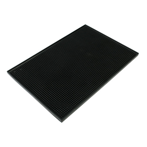 Thunder Group PLSVM1218BL Bar Serving Mat, Black, Plastic, 18(w) x 12(d) x 1(h) inch
