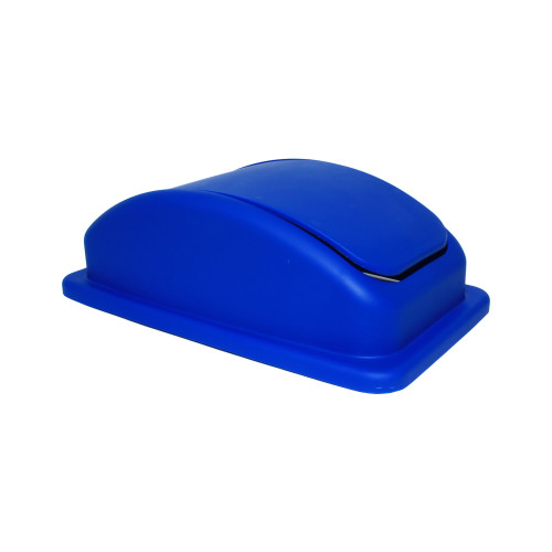 Thunder Group PLTC023RL Blue Polypropylene Color Cover Fits on 23 Gal Slim Trash Can, 1 each