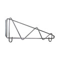 Thunder Group WBSV014 Shelving Bracket, Direct Wall Mount, Single Shelf Support, Chrome Plated Finished, 14(w) x 2-5/8(d) x 7-3/4(h) inch, NSF Listed