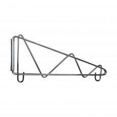 Thunder Group WBSV014 Shelving Bracket, Direct Wall Mount, Single Shelf Support, Chrome Plated Finished, 14(w) x 2-5/8(d) x 7-3/4(h) inch, NSF Listed