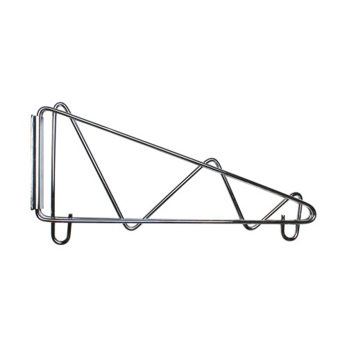 Thunder Group WBSV014 Shelving Bracket, Direct Wall Mount, Single Shelf Support, Chrome Plated Finished, 14(w) x 2-5/8(d) x 7-3/4(h) inch, NSF Listed