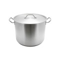 Thunder Group SLSPS080 Stock Pot with Lid, 80qt, Stainless Steel, Induction Ready, 20-3/8(w) x 20-3/8(d) x 16(h) inch, NSF Listed