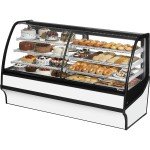 True TDM-DZ-77-GE/GE-W-W 77-1/4 inch Dual Zone Refrigerated Display Case