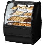 True TGM-DC-36-SC/SC-B-W 36-1/4 inch Curved Glass Dry Display Case