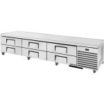 True TRCB-110-HC 110" Commercial Chef Base Refrigerator with 6 Drawers