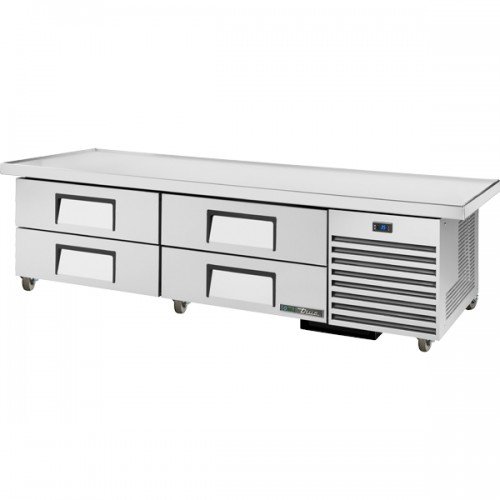 True TRCB-79-86-HC 86-1/4 inch Chef Base Refrigerator with 4 Drawers