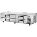 True TRCB-82-84-HC 84 inch Chef Base Refrigerator with 4 Drawers & 1/3 HP Refrigeration System