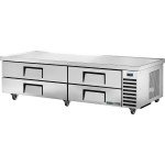 True TRCB-82-84-HC 84 inch Chef Base Refrigerator with 4 Drawers