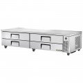True TRCB-96-HC 95-1/2 inch Chef Base Refrigerator with 4 Drawers & 1/3 HP Refrigeration System
