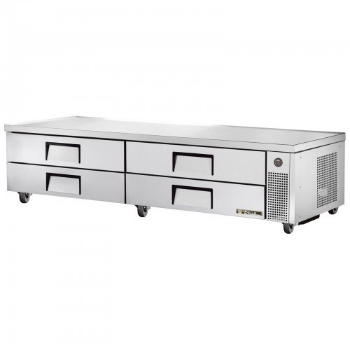 True TRCB-96-HC 95-1/2 inch Chef Base Refrigerator with 4 Drawers