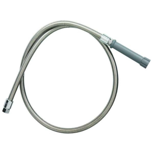 T&S Brass B-0048-H 48 inch Pre-Rinse Stainless Steel Flex Hose, Low Lead, NSF Listed