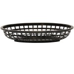 TableCraft 1074BK Black Oval Classic Basket - 36 each