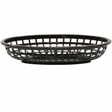 TableCraft 1074BK Black Oval Classic Basket - 36 each