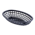 TableCraft 1074BK Black Oval Classic Basket - 36 each